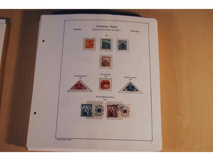 1939/45, teils ungebrauchte und gestempelte, meist aber postfrische Sammlung mit einigen Besonderheiten, dabei Böhmen u. Mähr