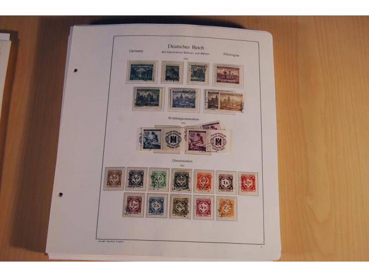 1939/45, teils ungebrauchte und gestempelte, meist aber postfrische Sammlung mit einigen Besonderheiten, dabei Böhmen u. Mähr