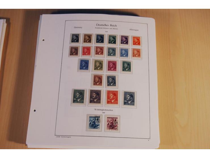 1939/45, teils ungebrauchte und gestempelte, meist aber postfrische Sammlung mit einigen Besonderheiten, dabei Böhmen u. Mähr