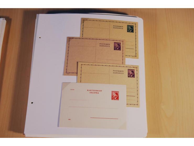 1939/45, teils ungebrauchte und gestempelte, meist aber postfrische Sammlung mit einigen Besonderheiten, dabei Böhmen u. Mähr