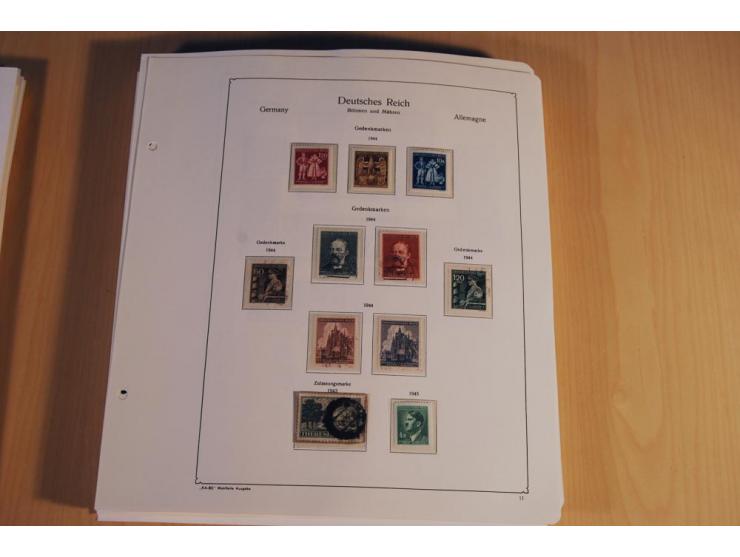 1939/45, teils ungebrauchte und gestempelte, meist aber postfrische Sammlung mit einigen Besonderheiten, dabei Böhmen u. Mähr