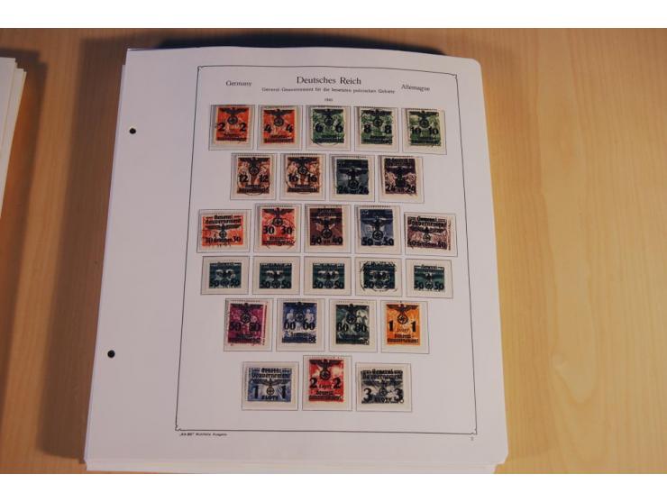 1939/45, teils ungebrauchte und gestempelte, meist aber postfrische Sammlung mit einigen Besonderheiten, dabei Böhmen u. Mähr