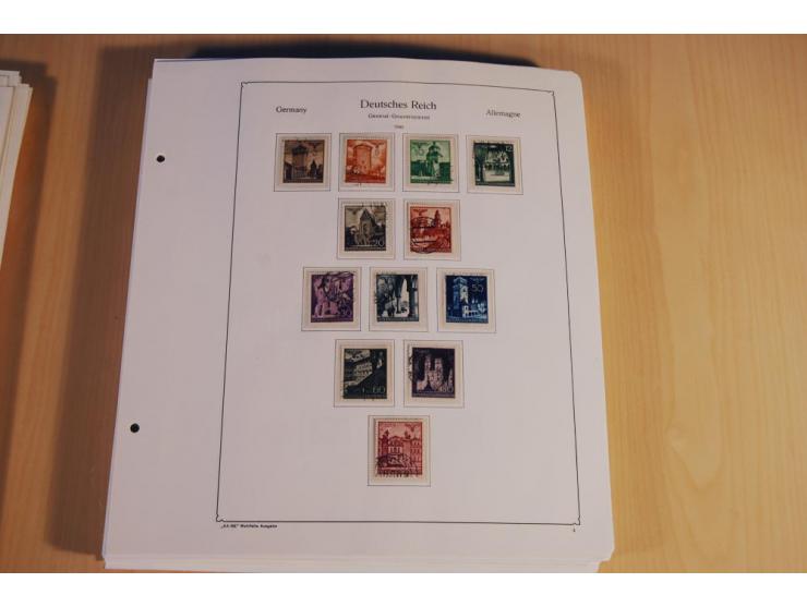1939/45, teils ungebrauchte und gestempelte, meist aber postfrische Sammlung mit einigen Besonderheiten, dabei Böhmen u. Mähr