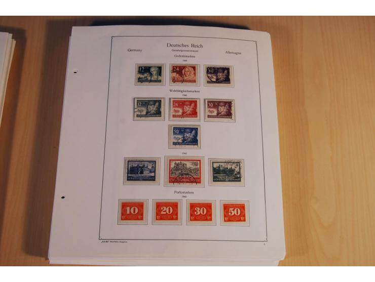 1939/45, teils ungebrauchte und gestempelte, meist aber postfrische Sammlung mit einigen Besonderheiten, dabei Böhmen u. Mähr