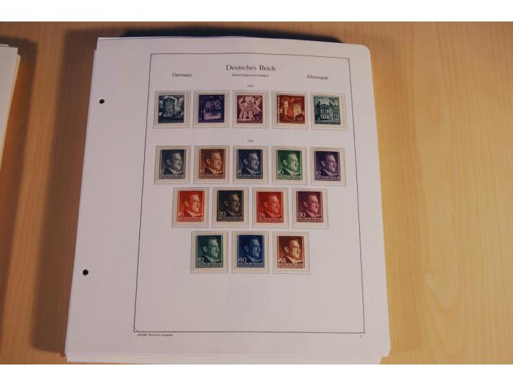1939/45, teils ungebrauchte und gestempelte, meist aber postfrische Sammlung mit einigen Besonderheiten, dabei Böhmen u. Mähr