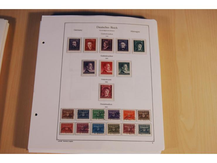 1939/45, teils ungebrauchte und gestempelte, meist aber postfrische Sammlung mit einigen Besonderheiten, dabei Böhmen u. Mähr