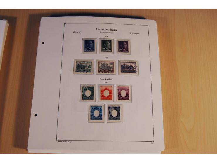 1939/45, teils ungebrauchte und gestempelte, meist aber postfrische Sammlung mit einigen Besonderheiten, dabei Böhmen u. Mähr