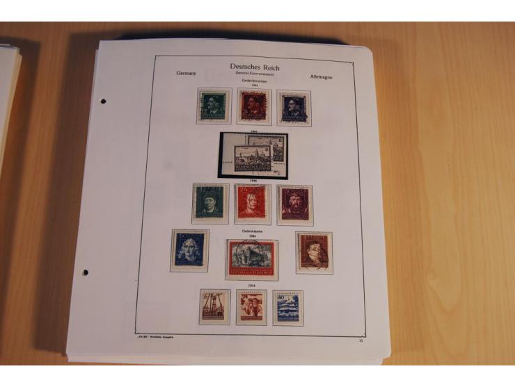 1939/45, teils ungebrauchte und gestempelte, meist aber postfrische Sammlung mit einigen Besonderheiten, dabei Böhmen u. Mähr