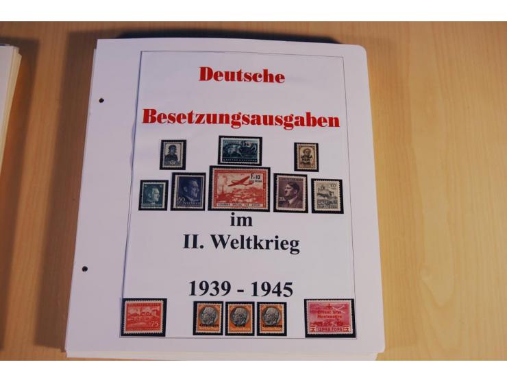 1939/45, teils ungebrauchte und gestempelte, meist aber postfrische Sammlung mit einigen Besonderheiten, dabei Böhmen u. Mähr