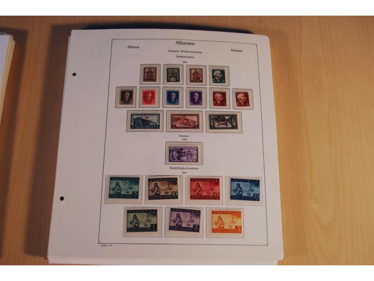 1939/45, teils ungebrauchte und gestempelte, meist aber postfrische Sammlung mit einigen Besonderheiten, dabei Böhmen u. Mähr