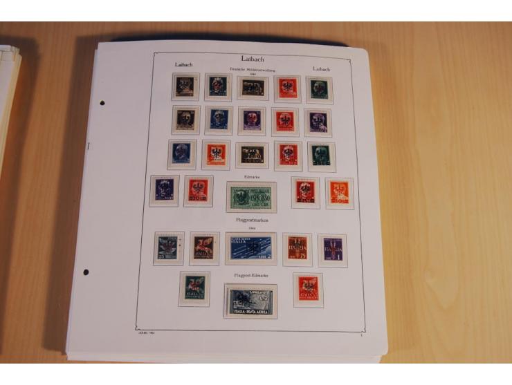 1939/45, teils ungebrauchte und gestempelte, meist aber postfrische Sammlung mit einigen Besonderheiten, dabei Böhmen u. Mähr
