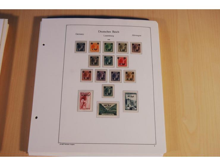 1939/45, teils ungebrauchte und gestempelte, meist aber postfrische Sammlung mit einigen Besonderheiten, dabei Böhmen u. Mähr