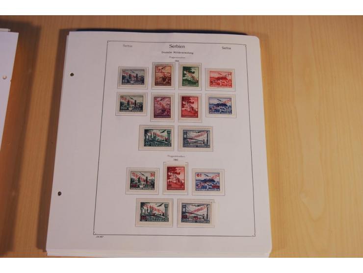 1939/45, teils ungebrauchte und gestempelte, meist aber postfrische Sammlung mit einigen Besonderheiten, dabei Böhmen u. Mähr