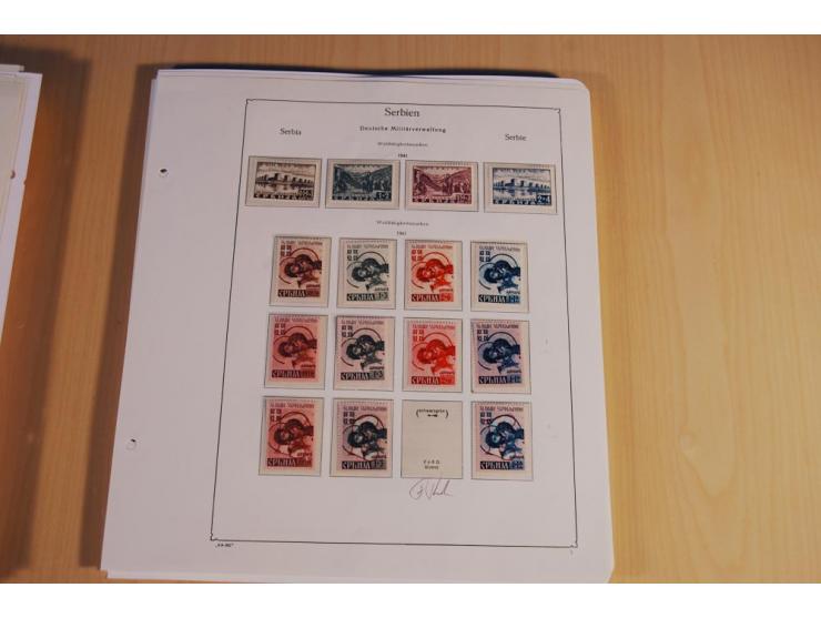 1939/45, teils ungebrauchte und gestempelte, meist aber postfrische Sammlung mit einigen Besonderheiten, dabei Böhmen u. Mähr