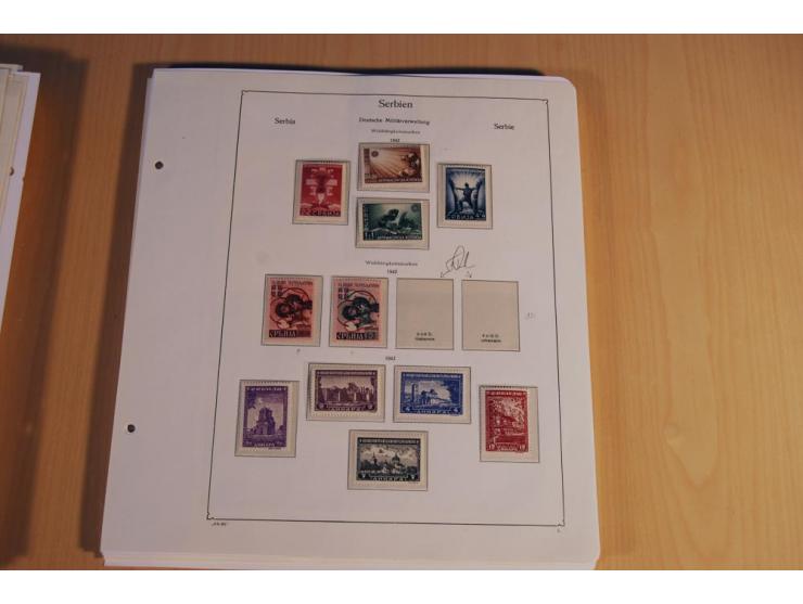 1939/45, teils ungebrauchte und gestempelte, meist aber postfrische Sammlung mit einigen Besonderheiten, dabei Böhmen u. Mähr