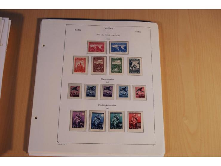 1939/45, teils ungebrauchte und gestempelte, meist aber postfrische Sammlung mit einigen Besonderheiten, dabei Böhmen u. Mähr