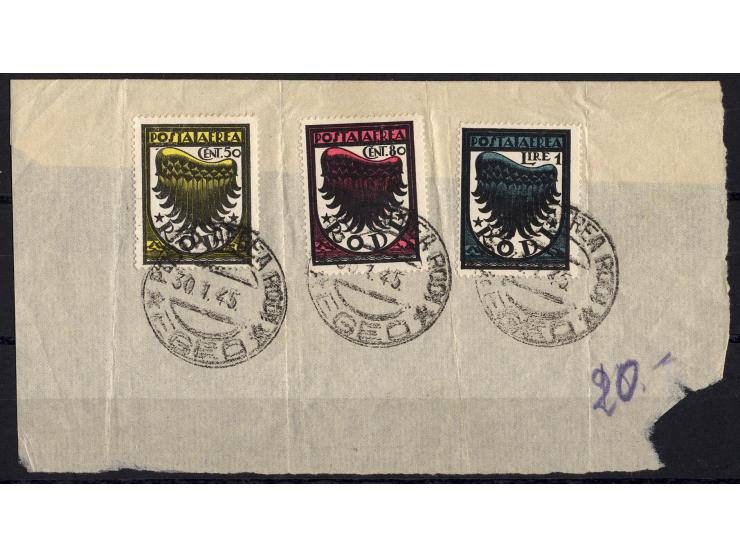 1942/45, postfrische, ungebrauchte und gestempelte Partie mit u.a. Mi.-Nr. 5, 7A (3), 11Ba, 13b etc., teils Altsignaturen, 4 