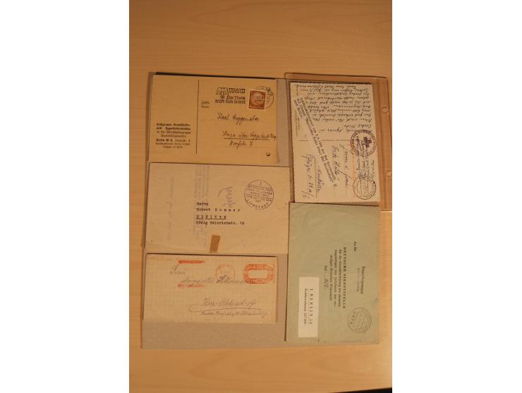 1938/45, Sammlung von etwa 250 nur besseren Belegen, beginnend mit Vorkrieg, Übungsfeldpost, Sudetenkrise, SS-Feldpost, Marin