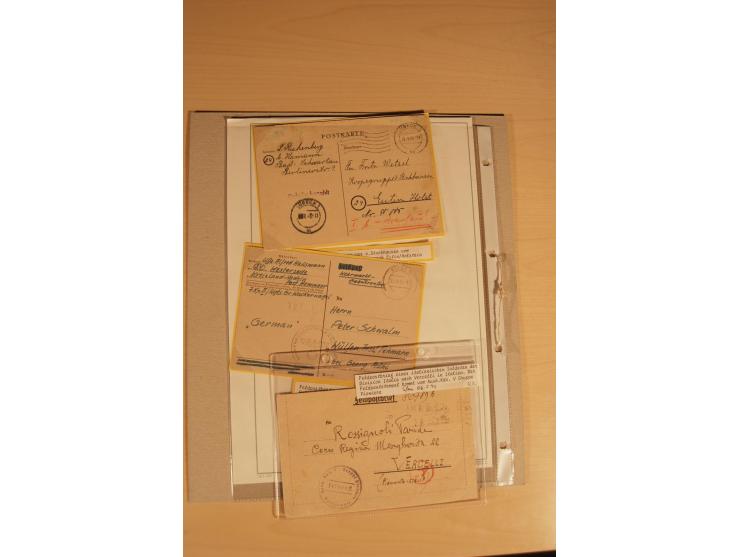 1938/45, Sammlung von etwa 250 nur besseren Belegen, beginnend mit Vorkrieg, Übungsfeldpost, Sudetenkrise, SS-Feldpost, Marin