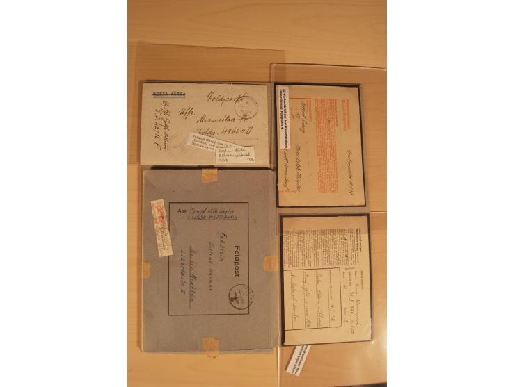 1938/45, Sammlung von etwa 250 nur besseren Belegen, beginnend mit Vorkrieg, Übungsfeldpost, Sudetenkrise, SS-Feldpost, Marin