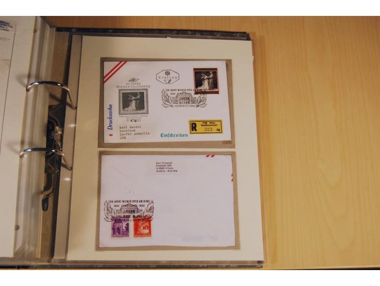 1885/1993, 9-bändige Sammlung "Eingeschriebene Drucksachen" mit insgesamt 370 Briefen, Karten und Streifbändern; vertreten is