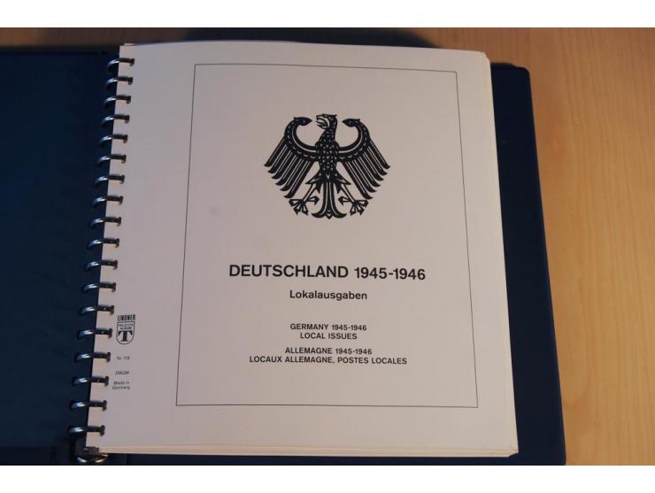1945/46, nahezu ausschließlich postfrische Sammlung mit wenigen ungebrauchten, dabei eine Vielzahl guter Werte und Ausgaben m