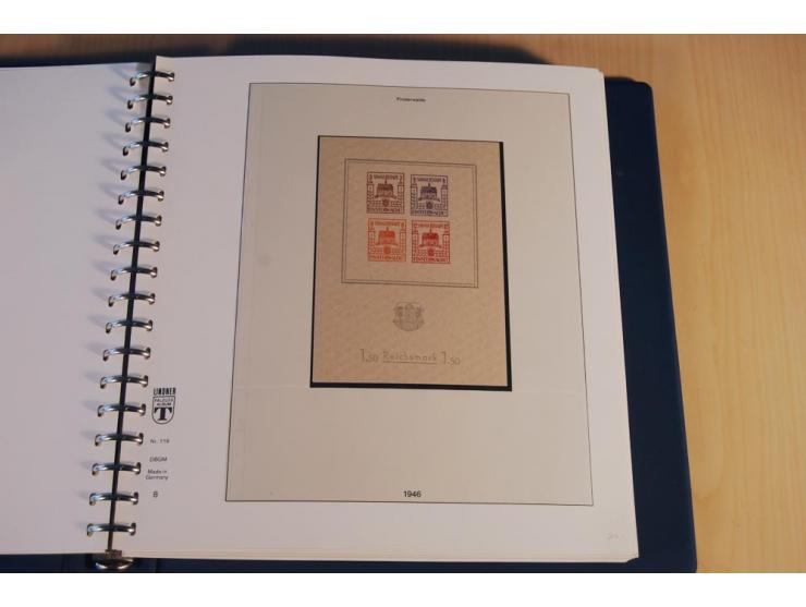1945/46, nahezu ausschließlich postfrische Sammlung mit wenigen ungebrauchten, dabei eine Vielzahl guter Werte und Ausgaben m