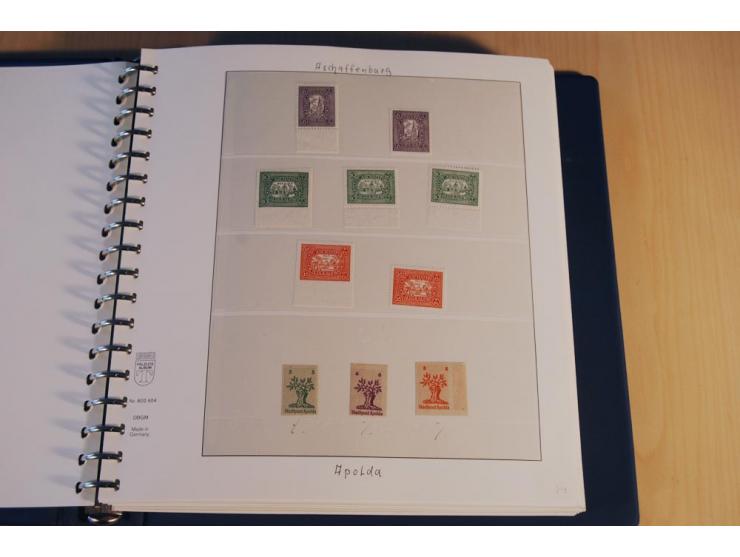 1945/46, nahezu ausschließlich postfrische Sammlung mit wenigen ungebrauchten, dabei eine Vielzahl guter Werte und Ausgaben m