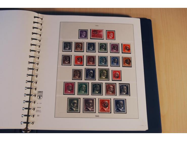 1945/46, nahezu ausschließlich postfrische Sammlung mit wenigen ungebrauchten, dabei eine Vielzahl guter Werte und Ausgaben m