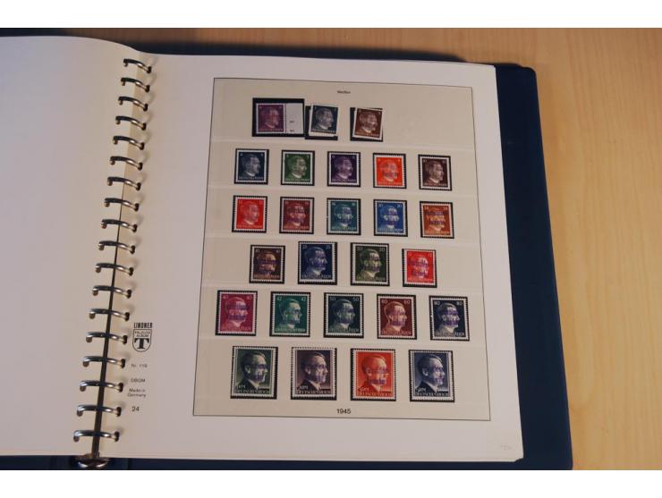 1945/46, nahezu ausschließlich postfrische Sammlung mit wenigen ungebrauchten, dabei eine Vielzahl guter Werte und Ausgaben m