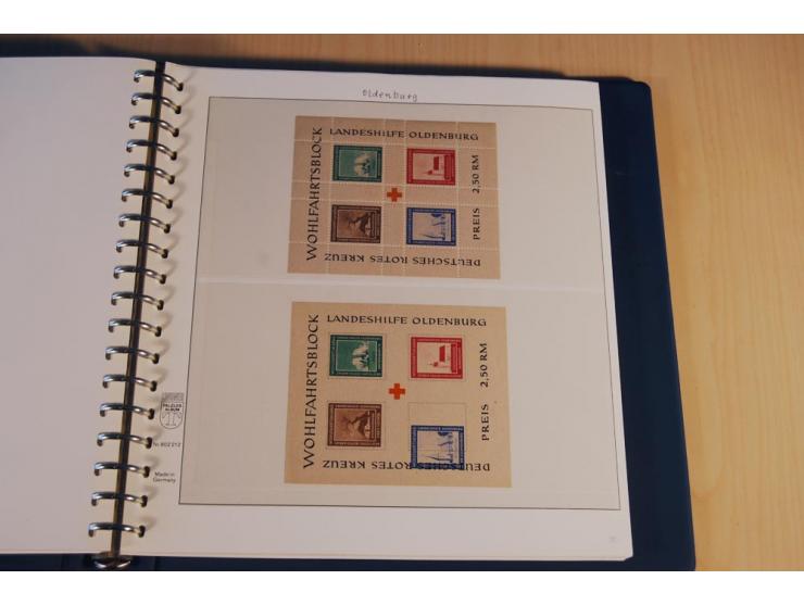 1945/46, nahezu ausschließlich postfrische Sammlung mit wenigen ungebrauchten, dabei eine Vielzahl guter Werte und Ausgaben m