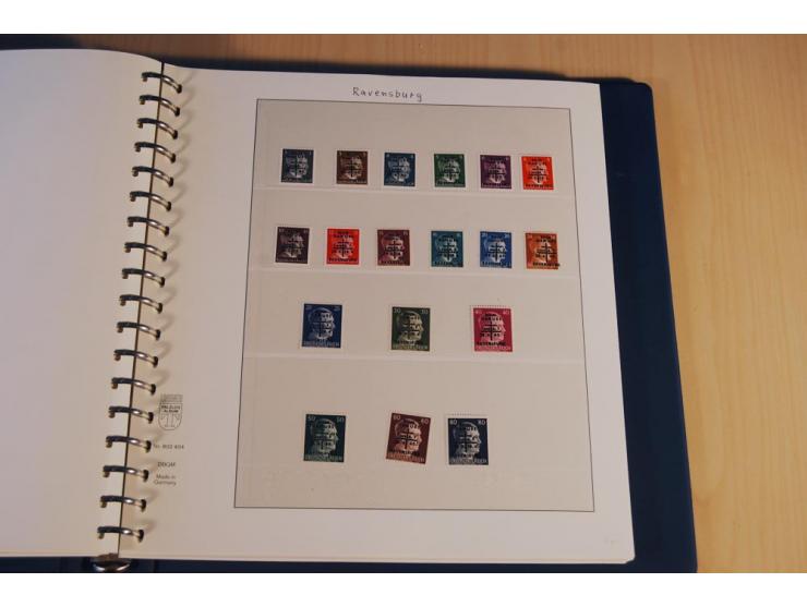 1945/46, nahezu ausschließlich postfrische Sammlung mit wenigen ungebrauchten, dabei eine Vielzahl guter Werte und Ausgaben m