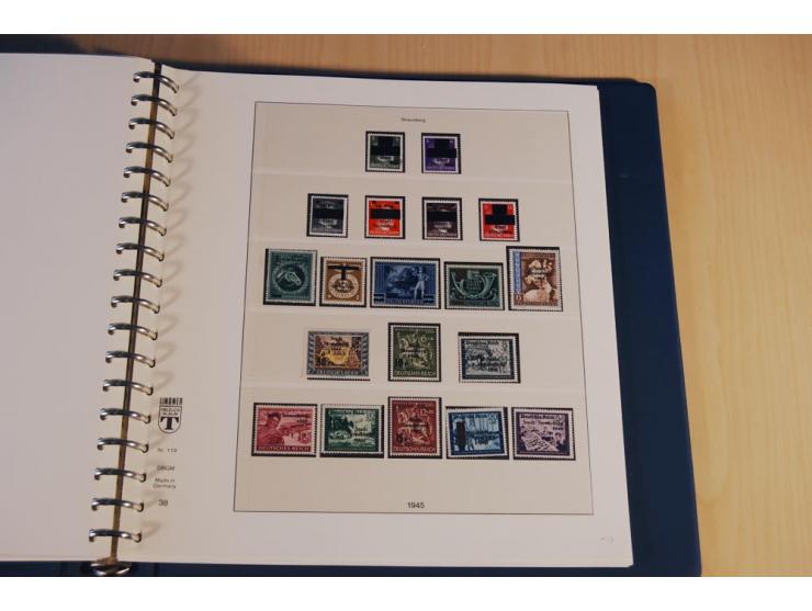 1945/46, nahezu ausschließlich postfrische Sammlung mit wenigen ungebrauchten, dabei eine Vielzahl guter Werte und Ausgaben m