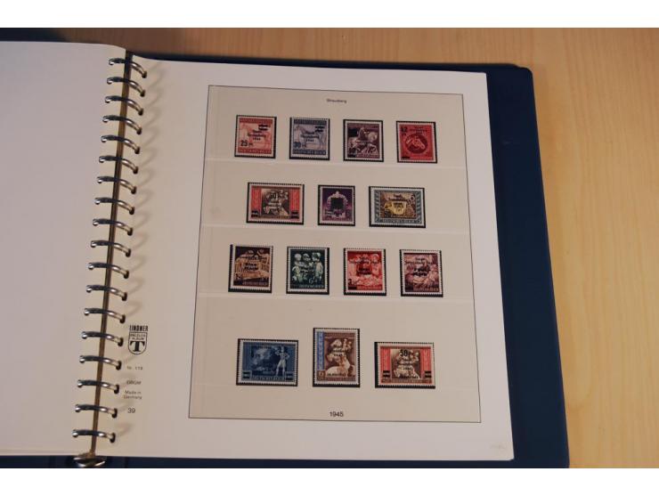 1945/46, nahezu ausschließlich postfrische Sammlung mit wenigen ungebrauchten, dabei eine Vielzahl guter Werte und Ausgaben m