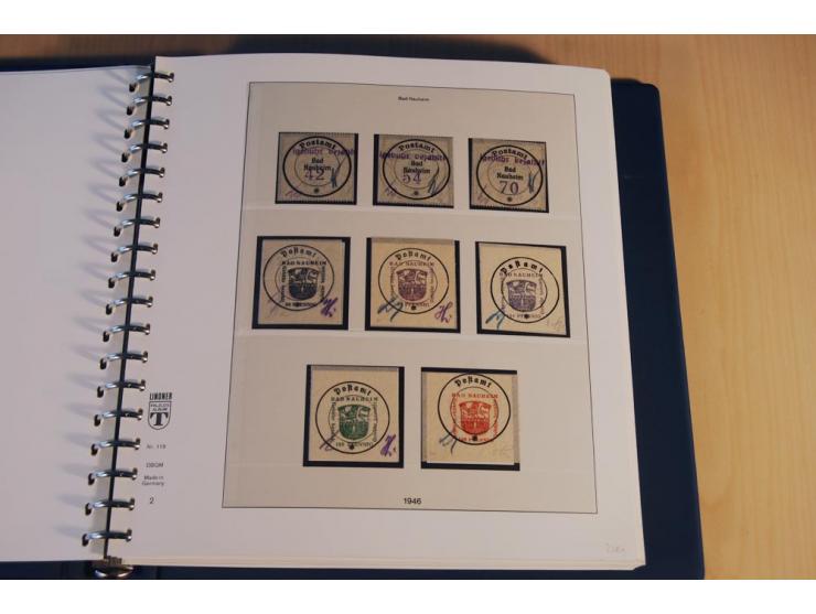 1945/46, nahezu ausschließlich postfrische Sammlung mit wenigen ungebrauchten, dabei eine Vielzahl guter Werte und Ausgaben m