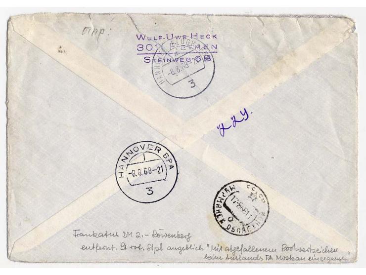 1949/68, 9 verschiedene Luftbrückenbelege, dazu 6 Postkriegsbelege, teils von außerhalb Berlins