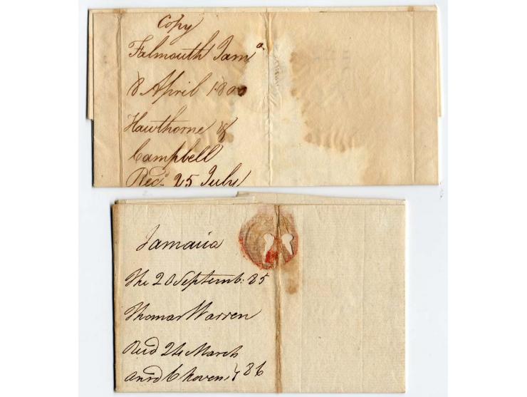 1785/1849, 4 Briefe mit vollem Inhalt nach Madeira (3) und London
