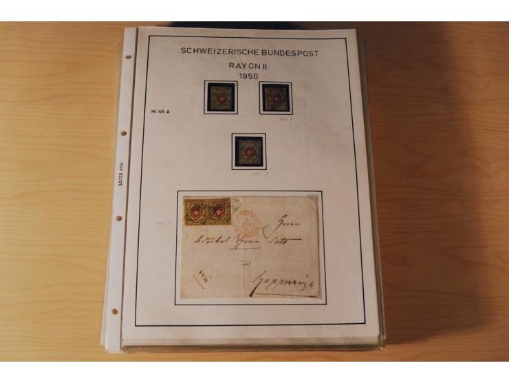 1849/2000, sehr umfangreiche und spezialisierte ungebrauchte/postfrische und gestempelte Sammlung mit vielen Briefen und etli