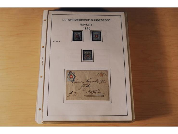 1849/2000, sehr umfangreiche und spezialisierte ungebrauchte/postfrische und gestempelte Sammlung mit vielen Briefen und etli