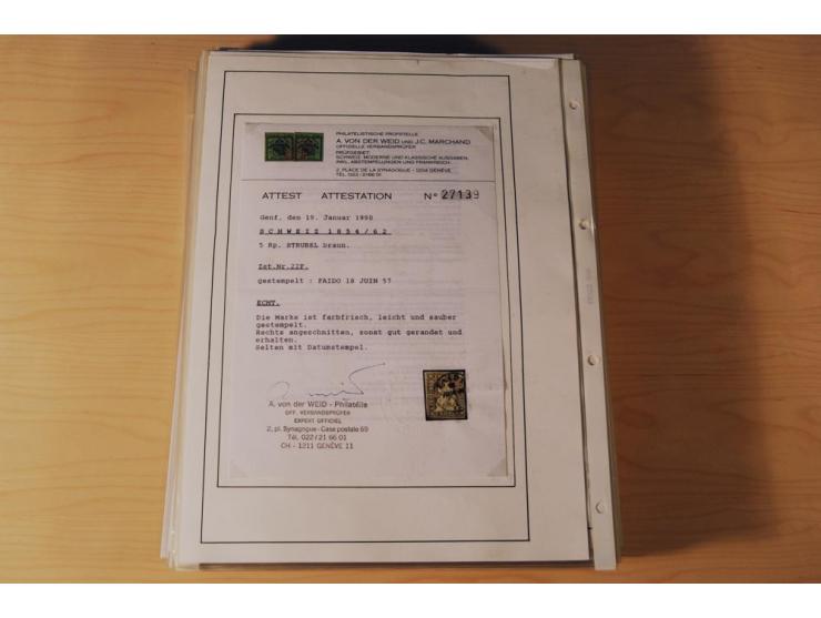 1849/2000, sehr umfangreiche und spezialisierte ungebrauchte/postfrische und gestempelte Sammlung mit vielen Briefen und etli