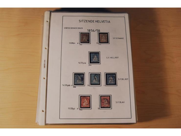 1849/2000, sehr umfangreiche und spezialisierte ungebrauchte/postfrische und gestempelte Sammlung mit vielen Briefen und etli