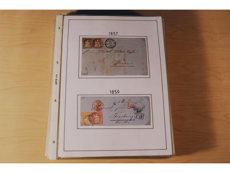 1849/2000, sehr umfangreiche und spezialisierte ungebrauchte/postfrische und gestempelte Sammlung mit vielen Briefen und etli