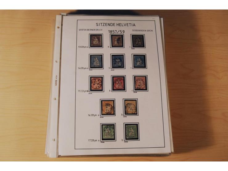 1849/2000, sehr umfangreiche und spezialisierte ungebrauchte/postfrische und gestempelte Sammlung mit vielen Briefen und etli