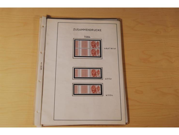 1849/2000, sehr umfangreiche und spezialisierte ungebrauchte/postfrische und gestempelte Sammlung mit vielen Briefen und etli