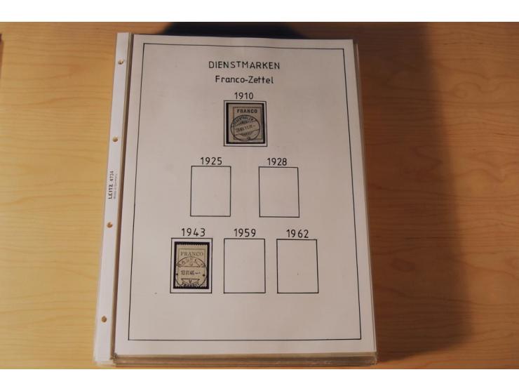1849/2000, sehr umfangreiche und spezialisierte ungebrauchte/postfrische und gestempelte Sammlung mit vielen Briefen und etli