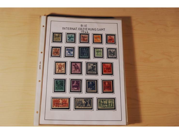 1849/2000, sehr umfangreiche und spezialisierte ungebrauchte/postfrische und gestempelte Sammlung mit vielen Briefen und etli