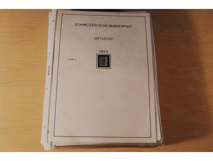 1849/2000, sehr umfangreiche und spezialisierte ungebrauchte/postfrische und gestempelte Sammlung mit vielen Briefen und etli