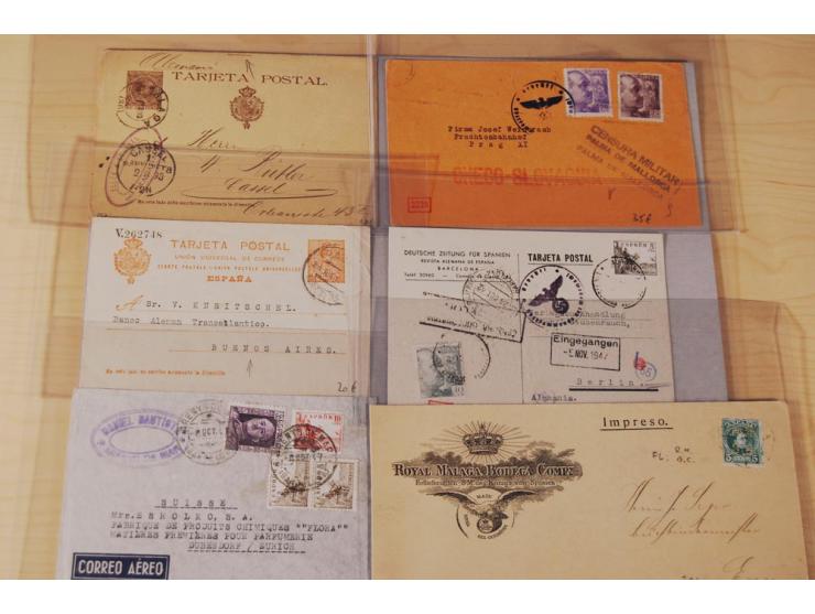 1860/1960 (ca.), über 250 Briefe, Karten und GSK mit Schwerpunkt Frankaturen vor 1900, danach u.a. auch mit Auslandspost, Luf