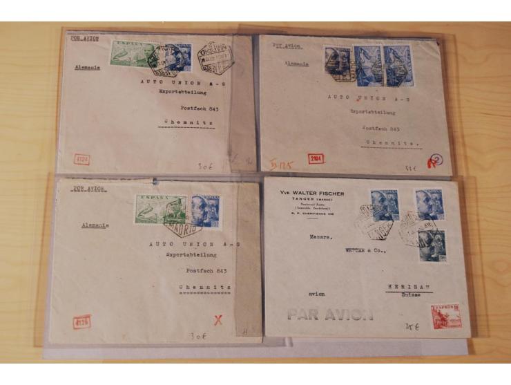 1860/1960 (ca.), über 250 Briefe, Karten und GSK mit Schwerpunkt Frankaturen vor 1900, danach u.a. auch mit Auslandspost, Luf