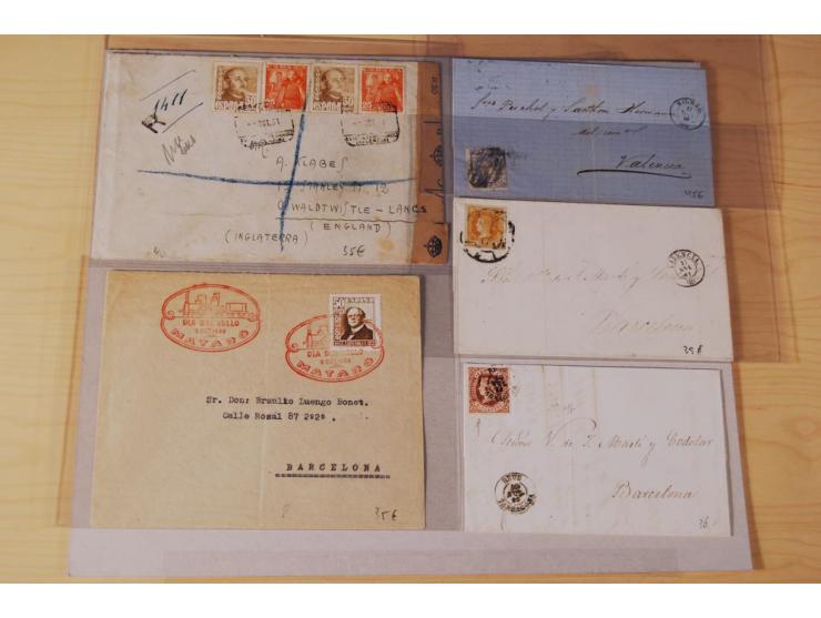 1860/1960 (ca.), über 250 Briefe, Karten und GSK mit Schwerpunkt Frankaturen vor 1900, danach u.a. auch mit Auslandspost, Luf
